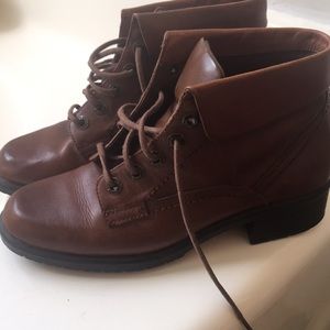 Leather Fold-Over Booties